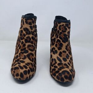 Gianni Bini Leopard Print Ankle Booties SZ 7.5